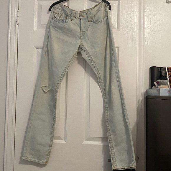 True Religion Light Blue Straight Jeans - Picture 3 of 6